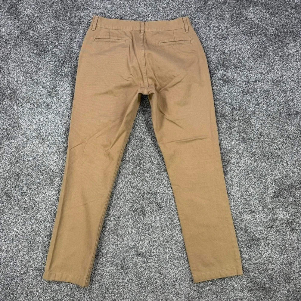 Taylor Stitch Slim Fit Chino Pants Mens 31 Khaki Tan Cotton Handmade in Spain